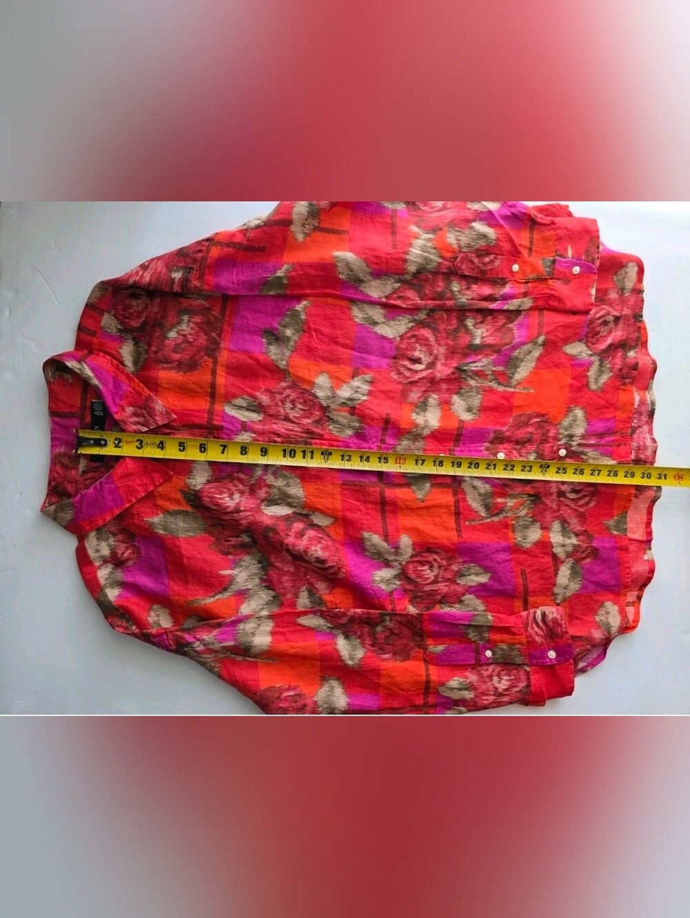 Lauren Ralph Lauren Womens Relaxed Fit Floral Linen Shirt Long Sleeve Sz 2XL NWT - Picture 12 of 16